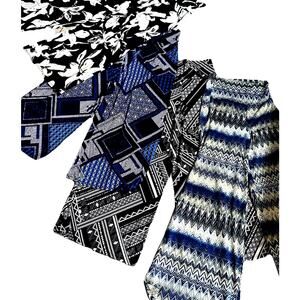 4* Wide Leg Palazzo Pants S Fairy Summer Boho Geo Print Festival Retro Lot Of 4